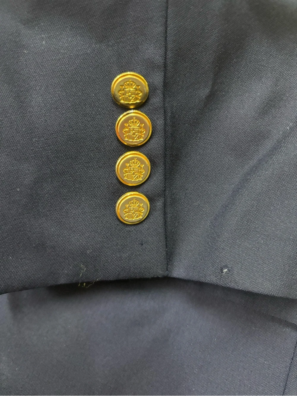 Loro Piana Navy Blazer with Gold Buttons